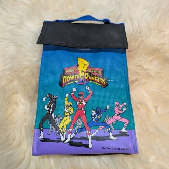Mighty Morphin Power Rangers 1994 Saban Soft Lunch Bag - Picture 1 of 9